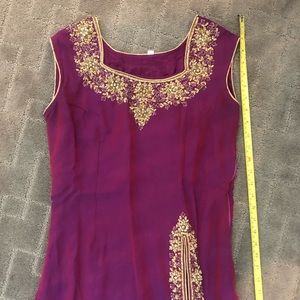 3 piece Indian suit. Size 42. Hand embroidered.